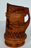 Wooden Burned Design Pitcher