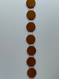 Wooden Inlay - 7 disks for belt or pendants or ornaments