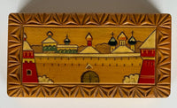 Carved, Painted Wooden Box