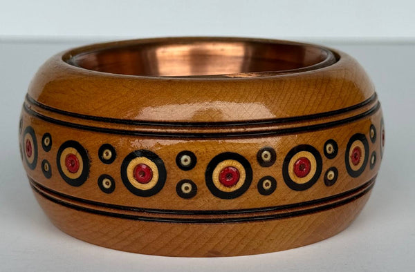 Wooden Trinket Bowl/Ash Tray with inlay