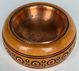 Wooden Trinket Bowl/Ash Tray with inlay