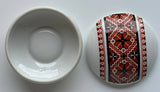 Embroidery design Round Box - Porcelain