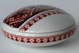 Embroidery design Round Box - Porcelain