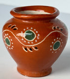 Orange Ceramic mini-vase