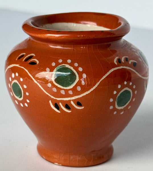 Orange Ceramic mini-vase