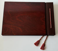 Carved, Painted Wooden Photo album (signed, unused)