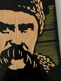 Wooden Carved Shevchenko Plaque