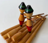 Painted Wooden Hutsuls on Raft (decoration)