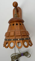 Wooden Carved Hutsul Light Fixture