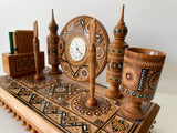 Wooden Inlay Desk Set