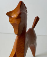 Carved Wooden Horse (repaired)