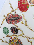 Laminated placemat pysanka design