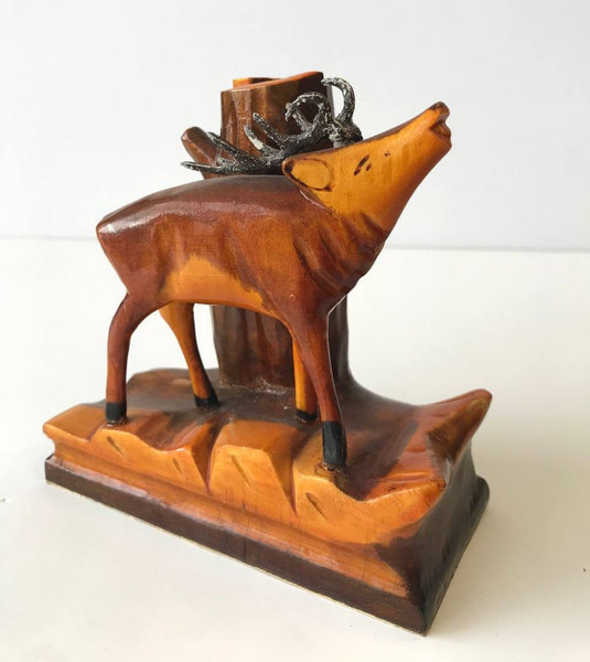 Wooden Deer sculpture