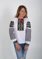 Floral Vyshyvanka  with embroidered sleeves