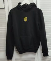 Hoodie with a trident (black)