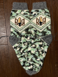 Men's camouflage socks with trident