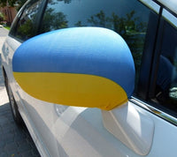 Car Mirror Ukrainian Flags