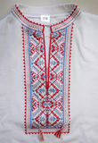 Boys Karpatska long sleeved shirt red/blue on white