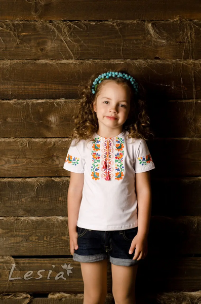 Girls Veselka shirt orange