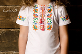 Girls Veselka shirt orange