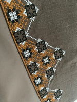 Embroidered Khaki Purse