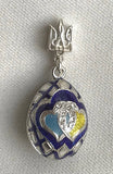 Hearts and Petals Egg Pendant