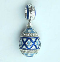 Blue Pysanka Dangle