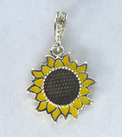 Sunflower Pendant (sterling silver)