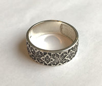 Ukrainian Design Sterling Silver Ring - size 9