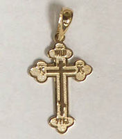 Small Ornate Cross (14K, 0.8")