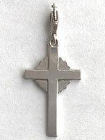 Silver Starburst Cross 1 1/4"