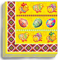 Chicks & Embroidery Dinner Napkins 13x13 in.