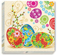 Petrykivka Design Easter Napkins 13x13 in.