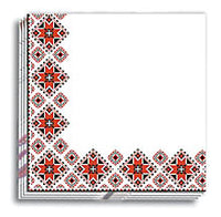 Red Vyshyvanka Dinner Napkins 13x13 in.