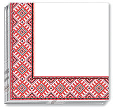 RED EMBR NAPKINS 13x13 in. (50)