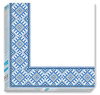 BLUE EMBR NAPKINS 13x13 in. (50)