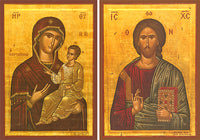 Portaitissa and Christ Blessing, Icon Set