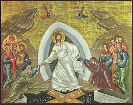 Resurrection Icon, 8 x 10 in
