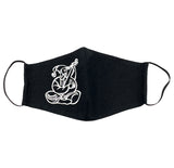 Black with Embroidered Kobzar - face mask