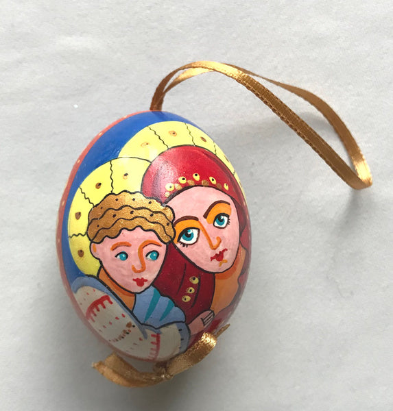 Ukrainian Icon Pysanka Ornament