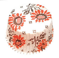 Floral Embroidery muffin cups (50)