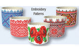 Embroidery Design Paska Baking Forms, set of 5