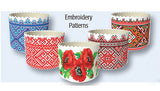 Embroidery Design Paska Baking Forms, set of 5