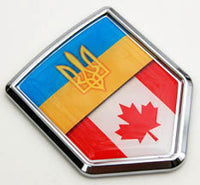 Ukraine/Canada Chrome Decal