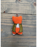 Fox in Scout Uniform Keychain / Ornament