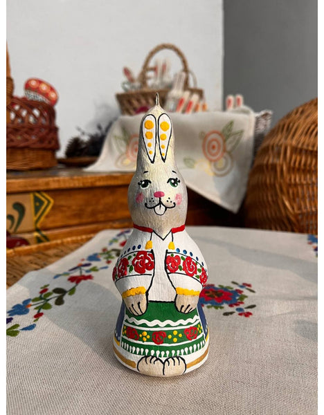 Rabbit in Folk Costume Ornament (girl)