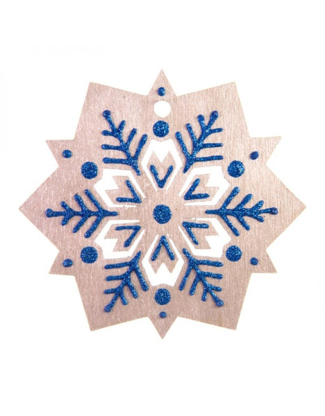 Silver Snowflake Ornament (medium)