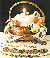 Pysanky Design Easter Basket Cover Poster/Chart