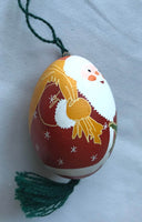 Santa Pysanka Ornament