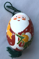 Santa Pysanka Ornament
